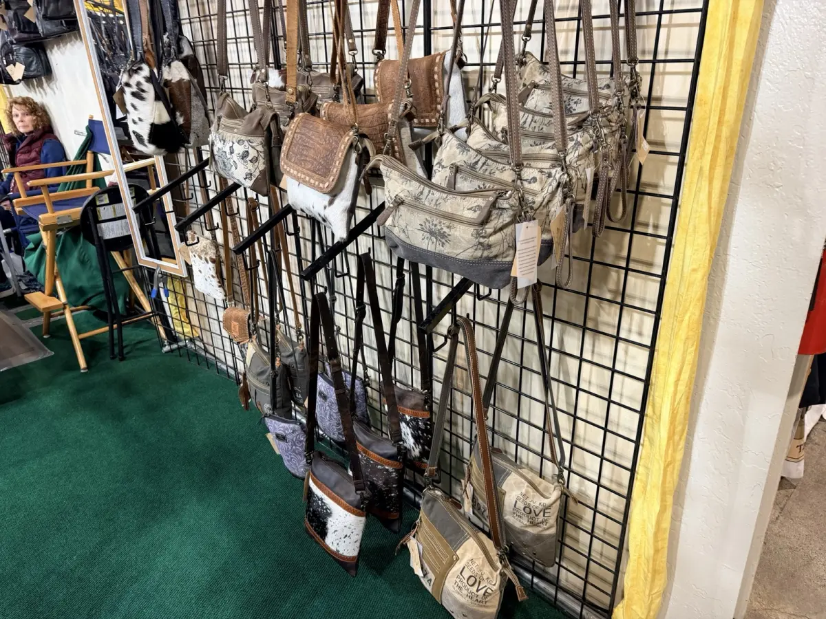 Canvas and cowhide bags