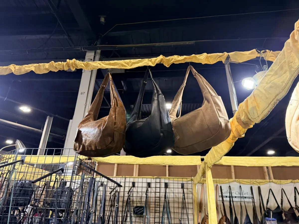 Brown, black and tan hobo bags