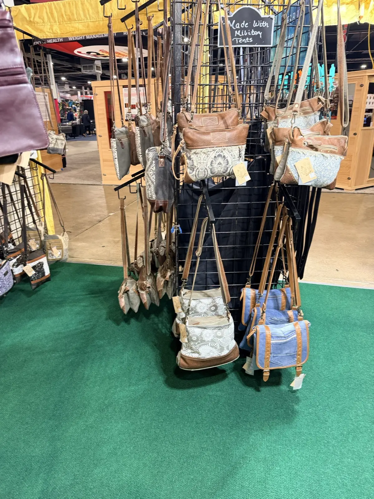 Canvas and leather bags