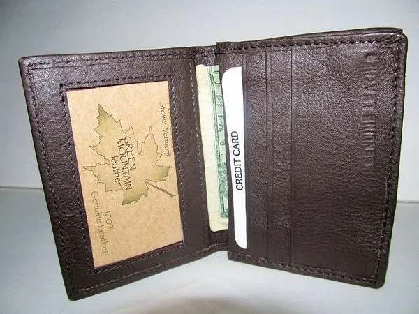 #11 - Leather Credit Card Holder - Expandable - Brown