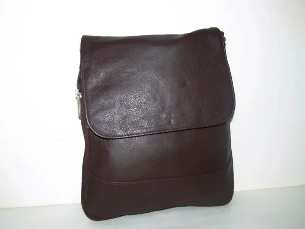 #136- Zip Around Purse - Brown