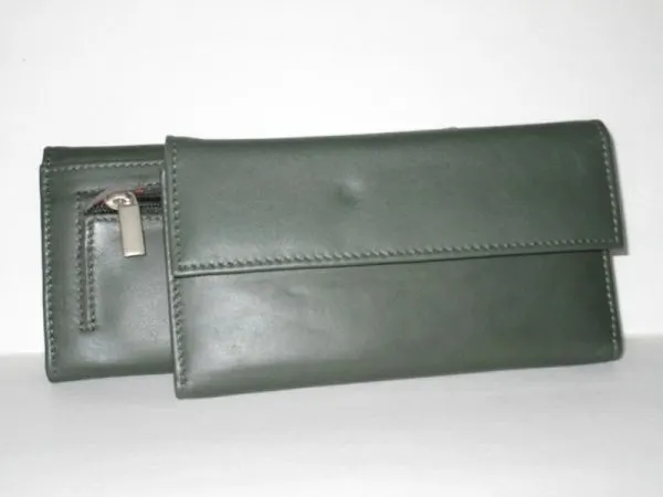 #207 - Ladies Leather Wallet - Green