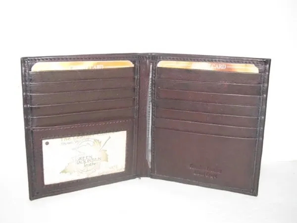 #2372 - Hipster Leather Wallet - Brown