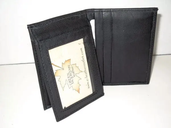 #31 - L-fold Leather Wallet - Black