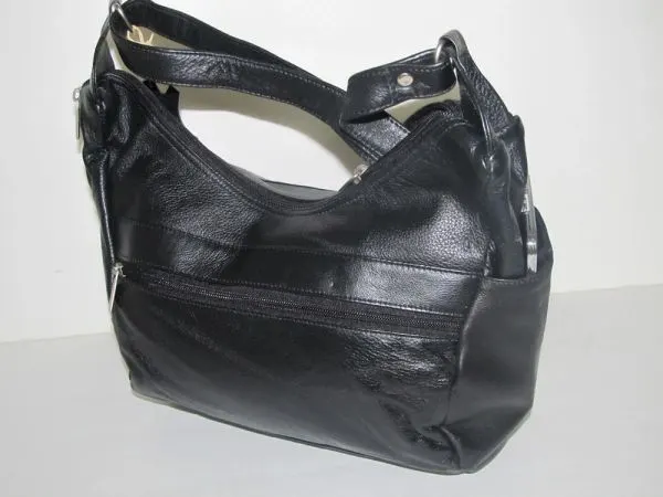 #43- GML - Leather Popular Purse - Black