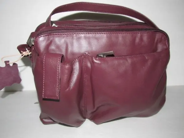 #51- Popular Leather Purse - Plum