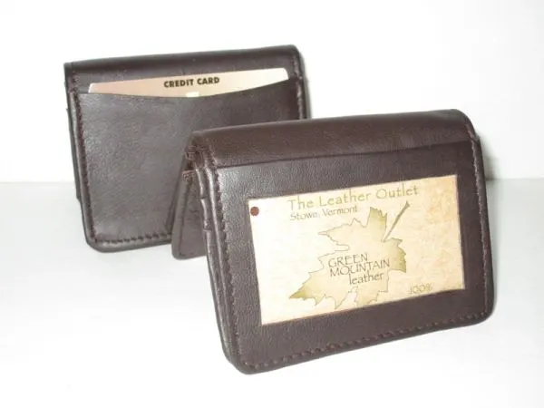 #90 - Leather Expandable Card Holder - Brown