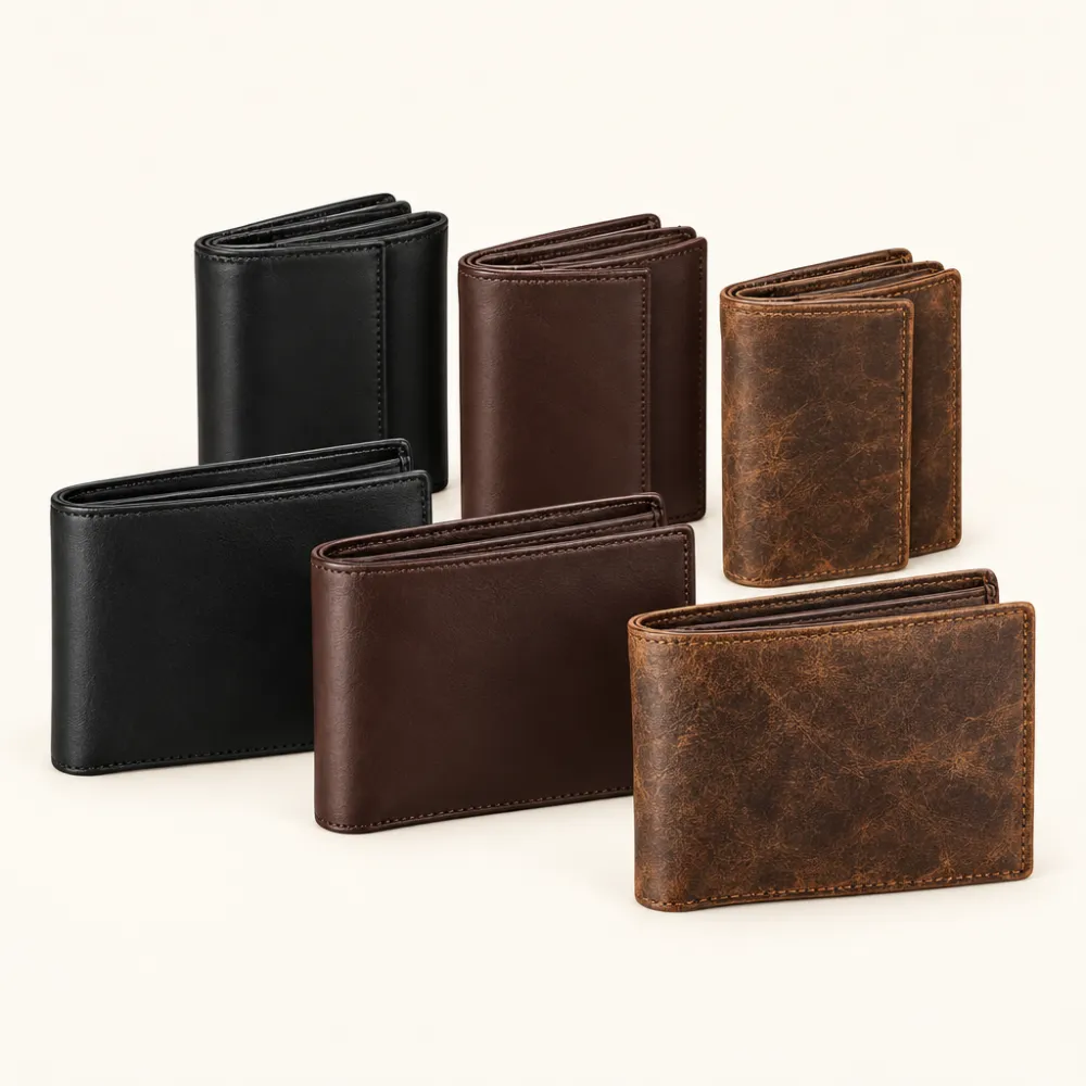 Antique and classic leather wallets